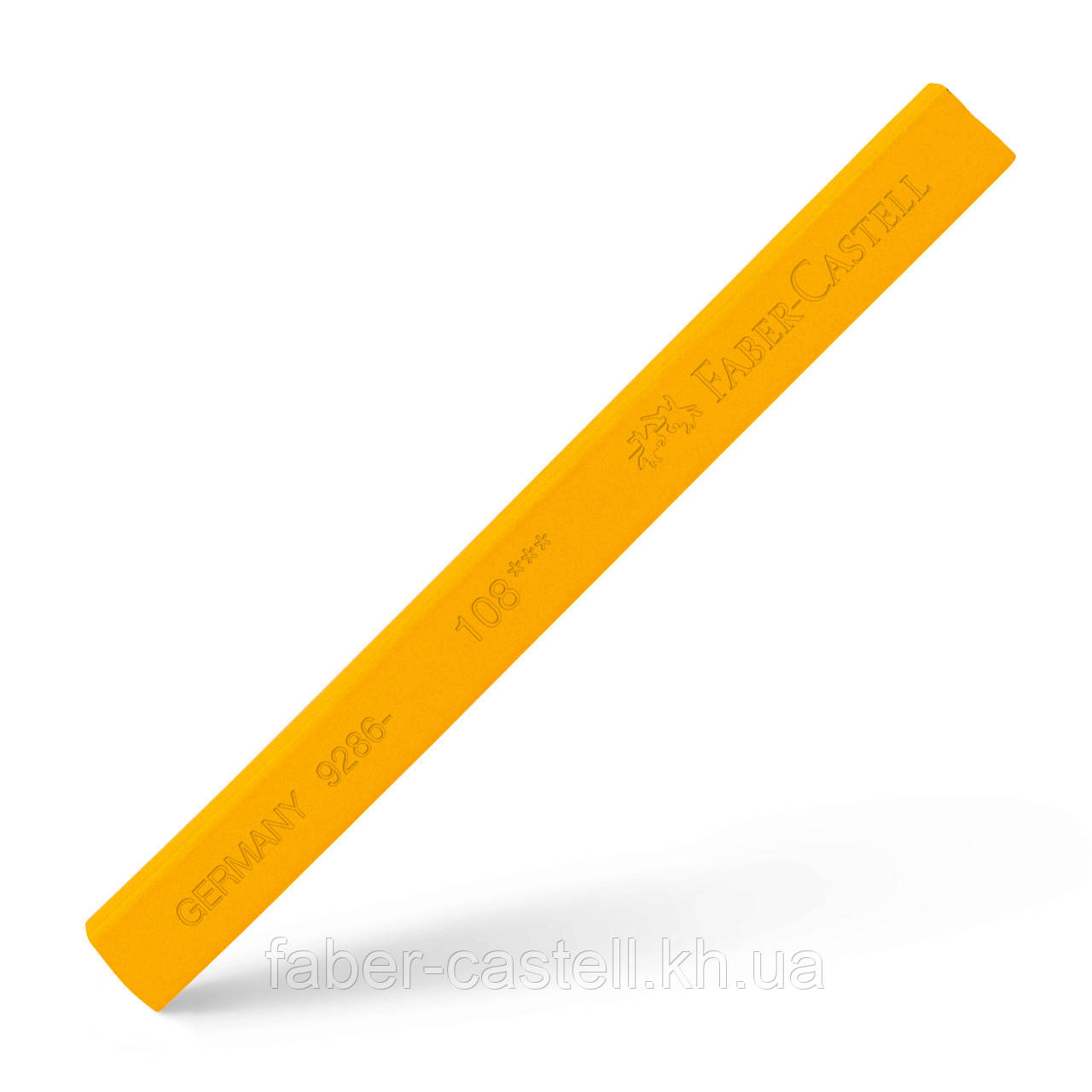 Пастель суха / крейда Faber-Castell POLYCHROMOS колір темно-кадмієва жовтизна No108 (dark cadmium yellow),128608, фото 1