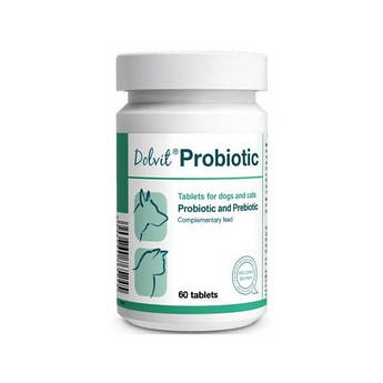 Пробіотик для собак і кішок Dolfos Dolvit Probiotic 60 таблеток