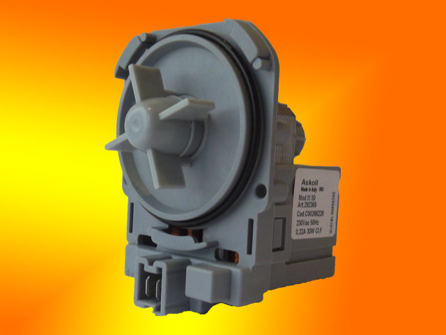 Насос зливний Askoll M50 292075, C00266228 Bosch, Siemens, під 3 клямки, клеми спереду, суміщені
