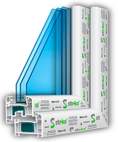 Металопластикові вікна Steko R 600 Platinum Star