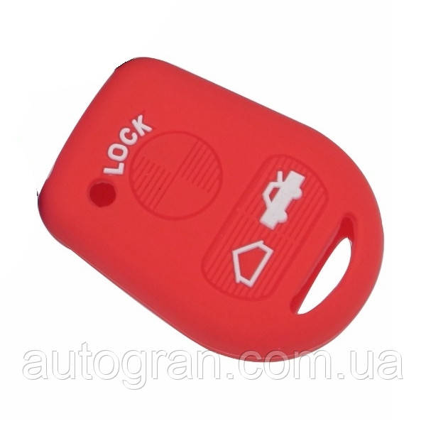 Силіконовий чохол на ключ BMW старий тип червоний, фото 1