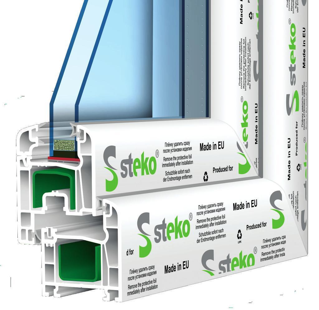 Металопластикове вікно Steko S 400