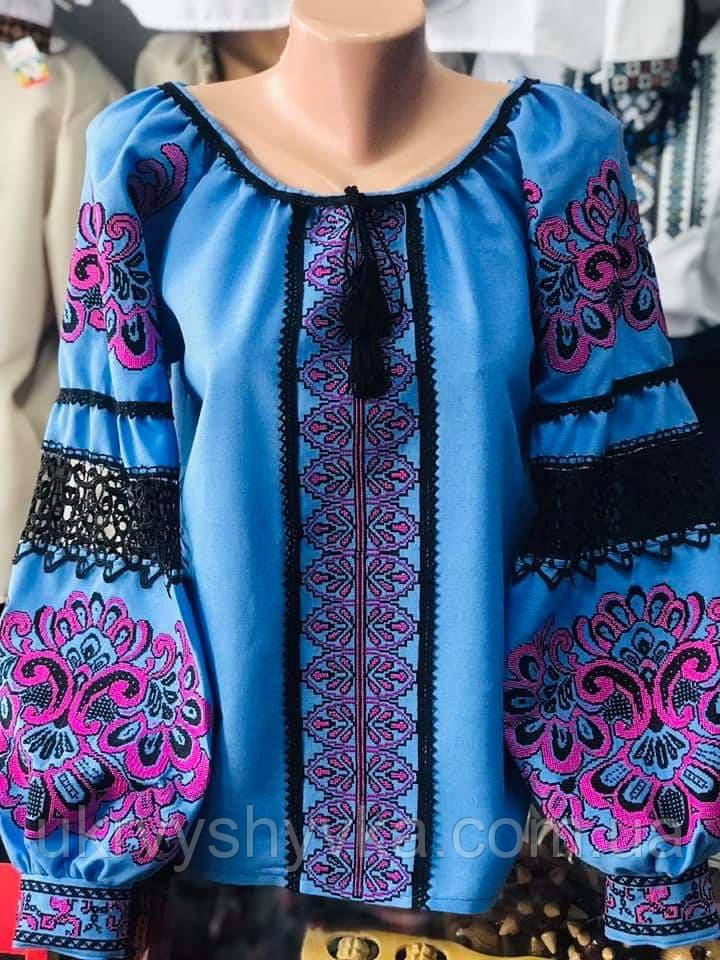 Вишиванка з льону "Візерунки чаклунки", фото 1