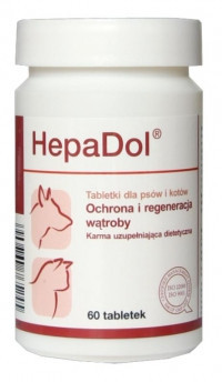 Вітаміни для поліпшення процесів печіні в собак Dolfos HepaDol 60 таблеток
