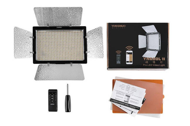Постійний студійне світло LED панель Yongnuo YN-600L II (3200-5500K) з bluetooth управлінням через телефон., фото 2