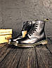Чоловічі черевики dr martens black, натуральна шкіра , фото 2