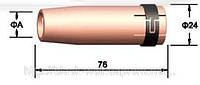 Сопло газовое BW 145.0085, коническое 24/16/76 мм для сварочной горелки с водяным охлаждением BW 501D