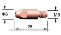 Наконечник токоподводящий М6х1,0х28 E-CU BW 140.0242 для п/а сварки