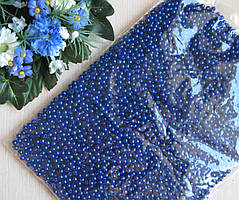 Перли синій діаметр 0,4 см Вага упаковки 100 гр близько 3500 шт
