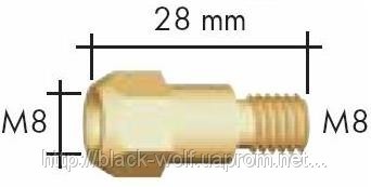 Держатель наконечника BW 142.0020, М6/М8/28 для сварочной горелки BW 36KD - фото 2 - id-p6698850