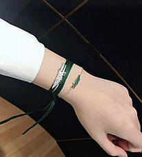 Брендовий браслет, ланцюжок зелений крокодил, фото 2