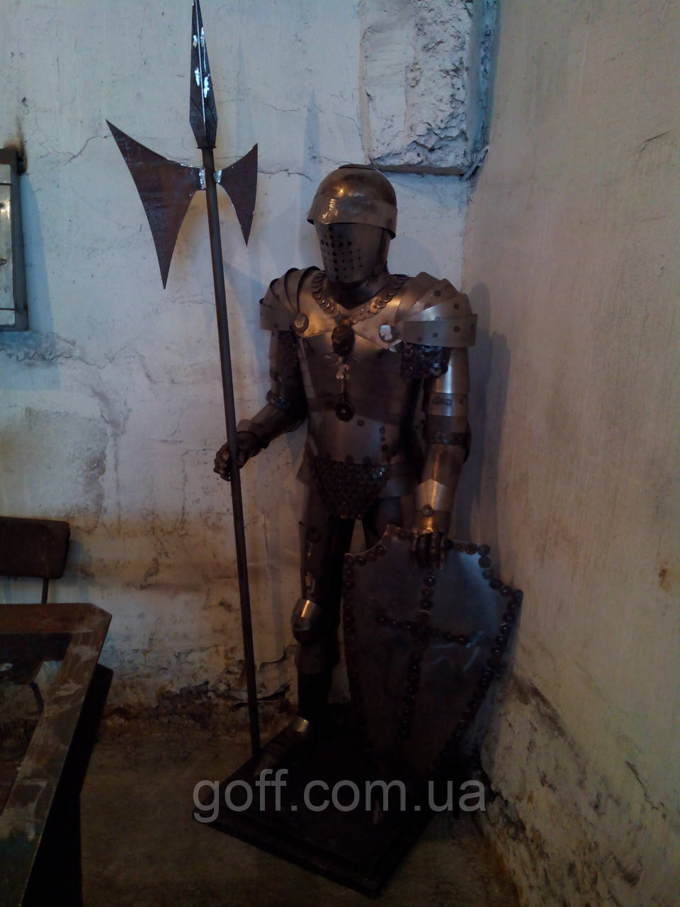 Лицар металевий для декору, фото 1