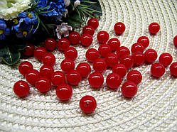 Намистини червоний 10 мм. Вага упаковки 10 м - близько 20 шт