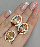 Срібний набір з золотими вставками, фото 10