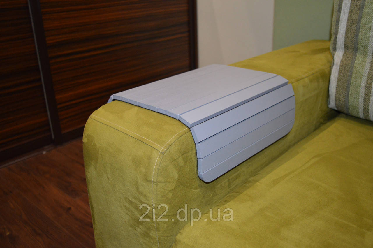 Деревянная накладка, столик, коврик на подлокотник дивана (серый) #2i2ua - фото 6 - id-p336487431