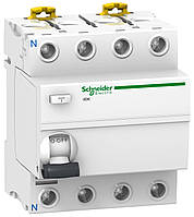 Диференціальний вимикач (УЗВ) Acti9 ilD K 4P, 40А, 30 мА, Schneider Electric A9R50440