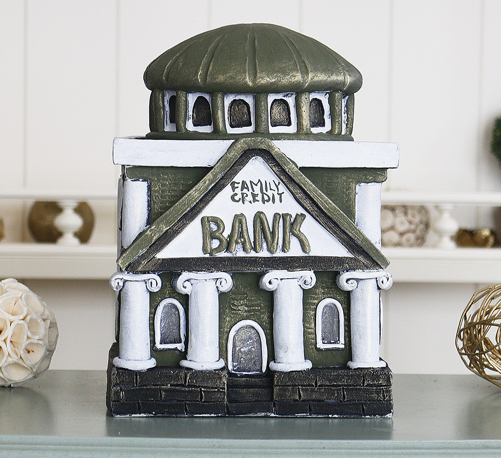 Скарбничка Банк сім'ї - оливковий гіпс Гранд Презент КГ610-2, фото 1
