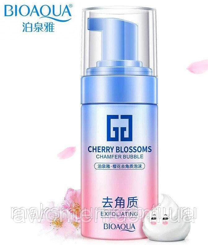 Відлущувальний мус для обличчя Bioaqua з екстрактом сакури cherry blossoms 120 ml