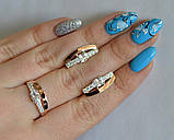 Срібний набір з золотими вставками, фото 9