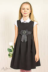 Шкільне плаття для дівчинки 1016-2 ТМ Albero. Розмір 122, Синій колір