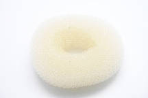 Валик для зачісок білий/коричневий, розмір 20 см