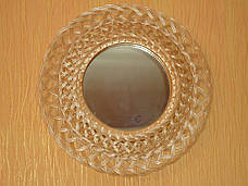 Кругле дзеркало в рамі з лози №3, фото 3
