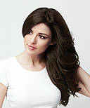 Волосся на шпильках 65 см 160 грамів. Колір #02 Темно-коричневий, фото 4