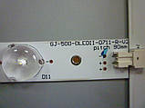 Світлодіодні LED-лінійки GJ-500-DLEDII-D711-(L_R)-V2 (матриця TPT500J1-HVN04) Б/В, фото 7