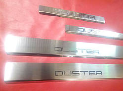 Накладки на пороги Renault Duster 2018+