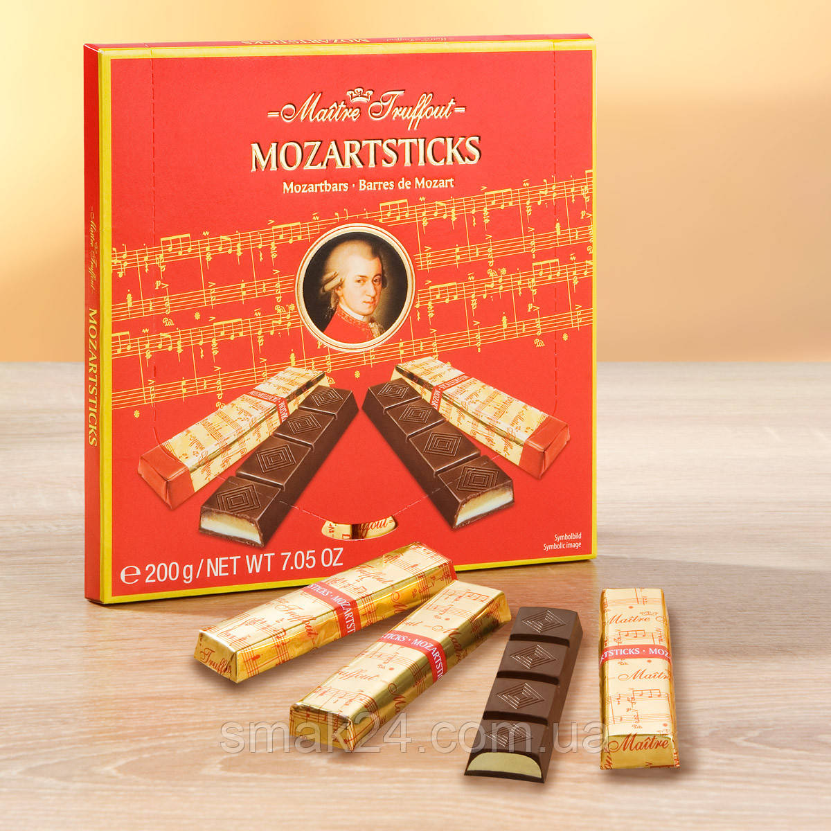 Шоколад темный Mozartsticks Maitre Truffout Австрия 200 г продажа, цена в Днепре. Конфеты от