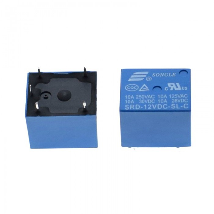 Реле SRD-12VDC-SL-C 12DC/ навантаження 10 А за 250 В