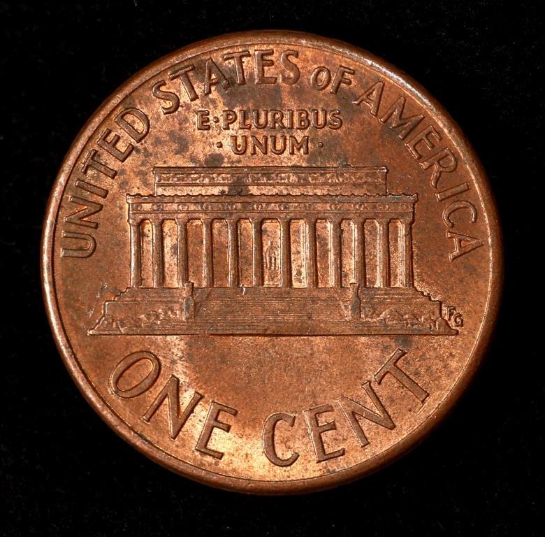Монета США 1 цент 1971-2008 рр.