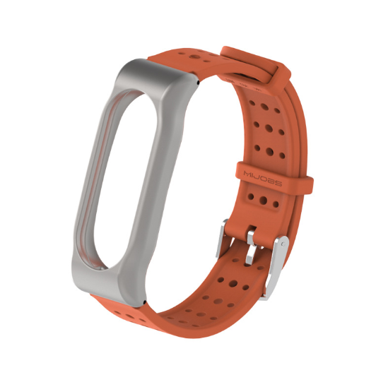 Ремінець Xiaomi Mi Band 2 MiJobs Classic Youth Version Помаранчевий 1086P