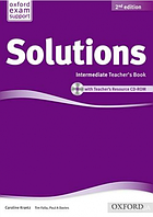 Solutions 2nd Edition Intermediate Teacher's Book + CD-ROM