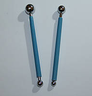 Інструмент для роботи з полімерної глини. Набір булек №3. Дві штуки.