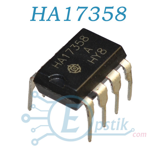 HA17358A, два операційних підсилювача загального призначення, DIP8