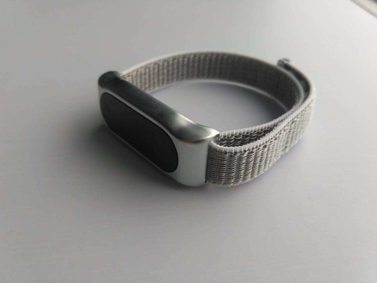 Ремінець Xiaomi Mi Band 2 MiJobs Classical Youth Version нейлоновий Білий / Сірий 1905P