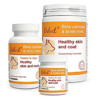Вітаміни з біотином і бета каротином Dolfos Beta Caroten& Biotyna Forte 90 шт.