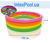 Дитячий надувний басейн Intex 56441 «Веселка», 168 х 46 см, фото 3