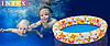 Дитячий надувний басейн Intex 59421 «Зірочки», червоний, 122 х 25 см, фото 3