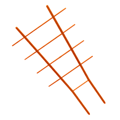 Драбинка для квітів L57см.