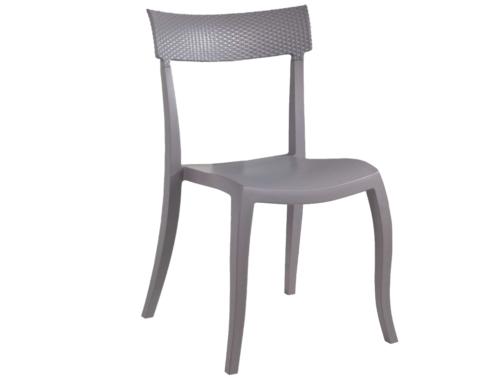 Стілець Papatya Hera-SP RATTAN сірий шторм, фото 1