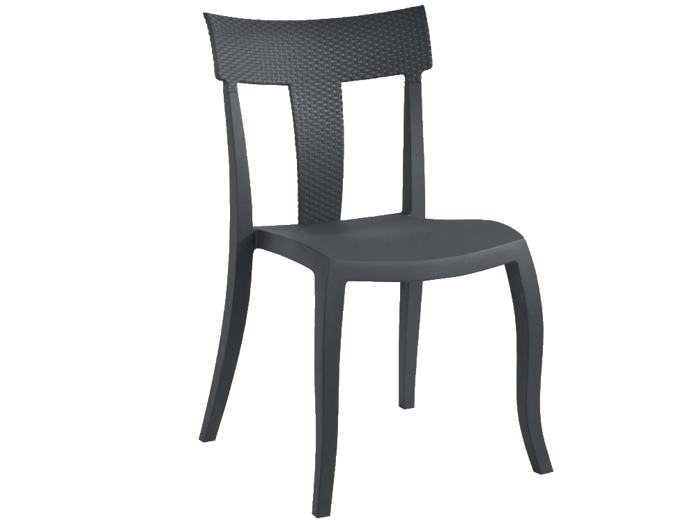 Стул Papatya TORO-S RATTAN антрацит, фото 1