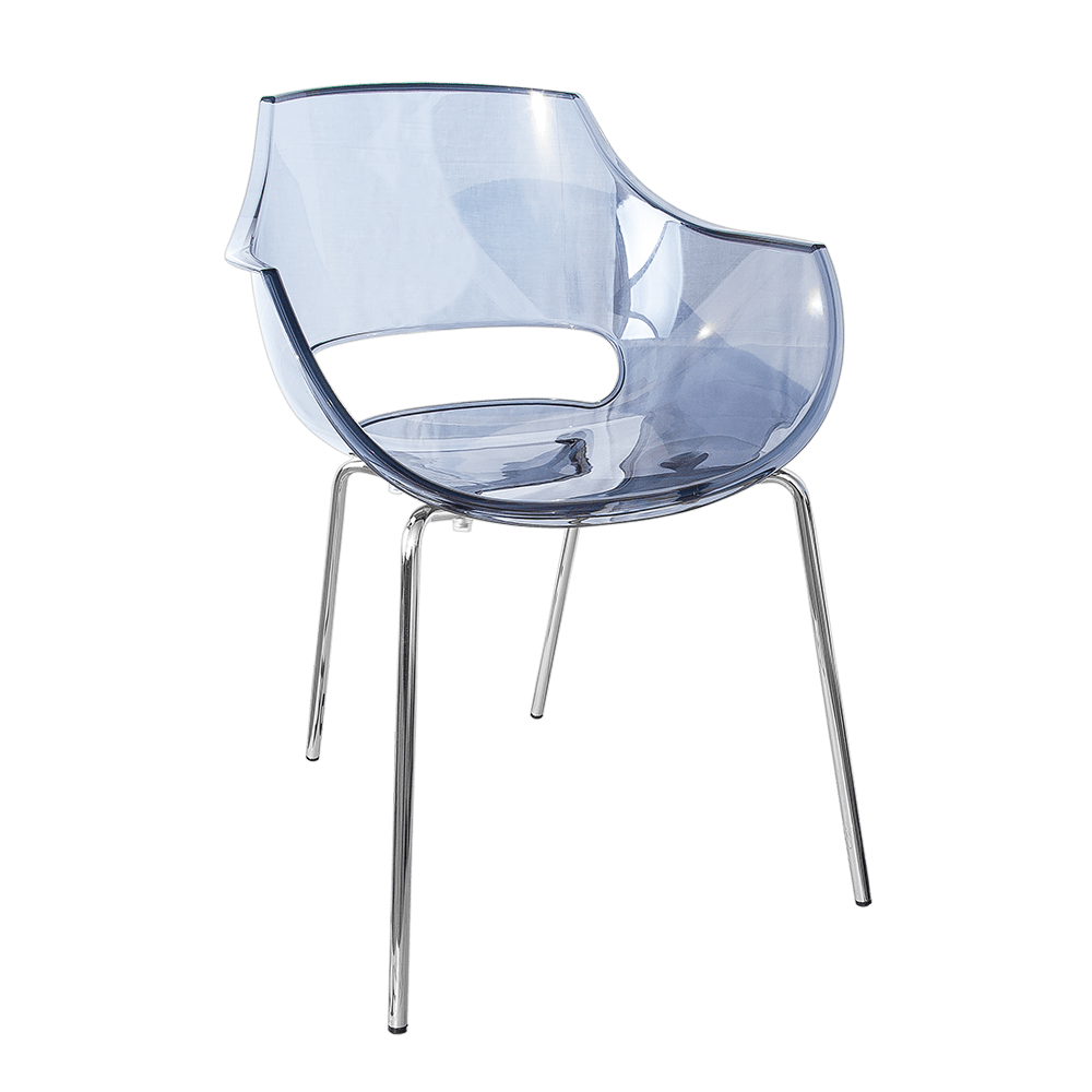 Крісло Papatya Opal прозоро-сіре, фото 1