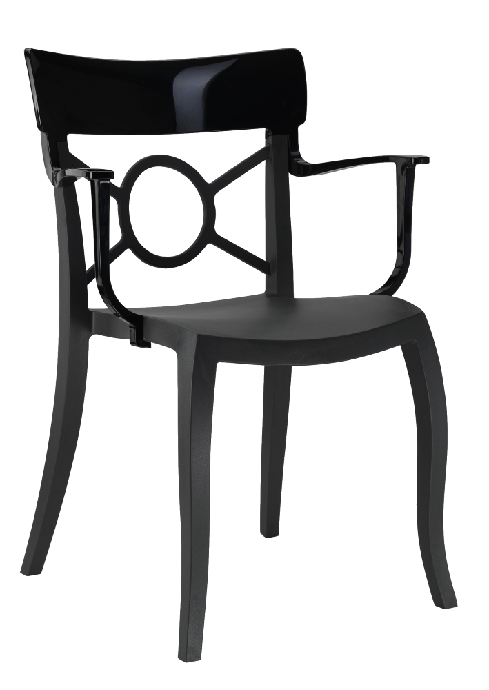 Крісло Papatya Opera-K сидіння чорне, верх чорний, фото 1