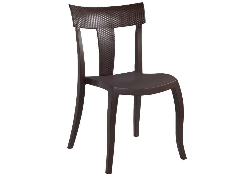 Стілець Papatya TORO-S RATTAN темно-коричневий, фото 1