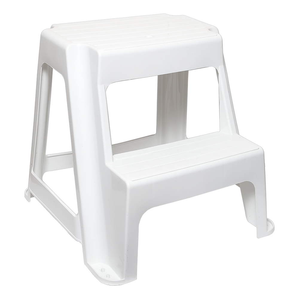 Табурет Step зі сходинкою білий, фото 1