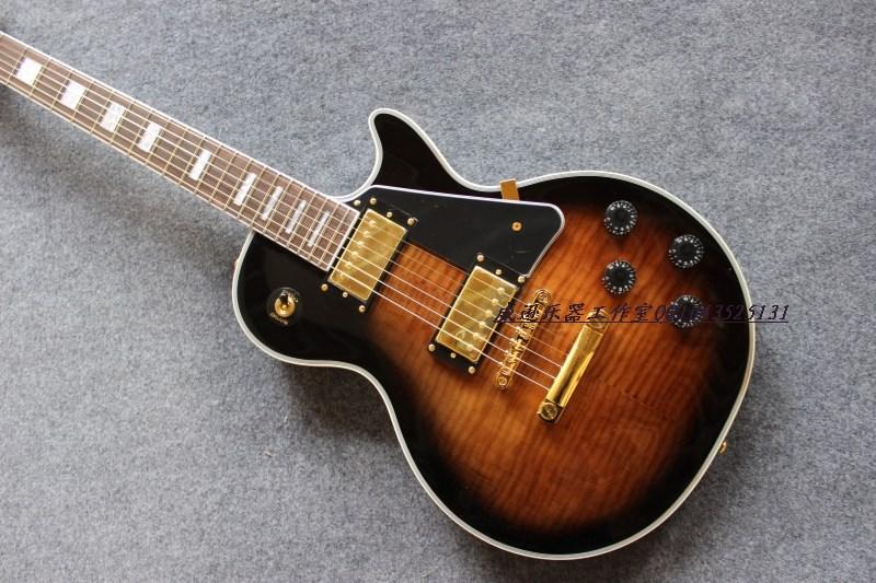 Електрогітара Gibson Les Paul Custom Tobacco Sunburst China