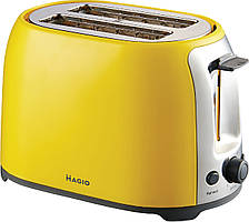 Тостер Magio MG-272Y, 750 Вт, для 2 скибочок хліба, з регулюванням підсмажування