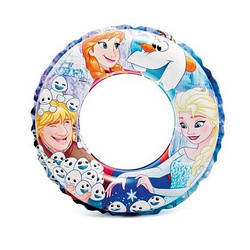 Дитячий надувний круг для плавання Intex 56201 «Frozen», 51 см